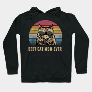 Vintage Best Cat Mom Ever Funny Father_s Day Gift Shirt Hoodie